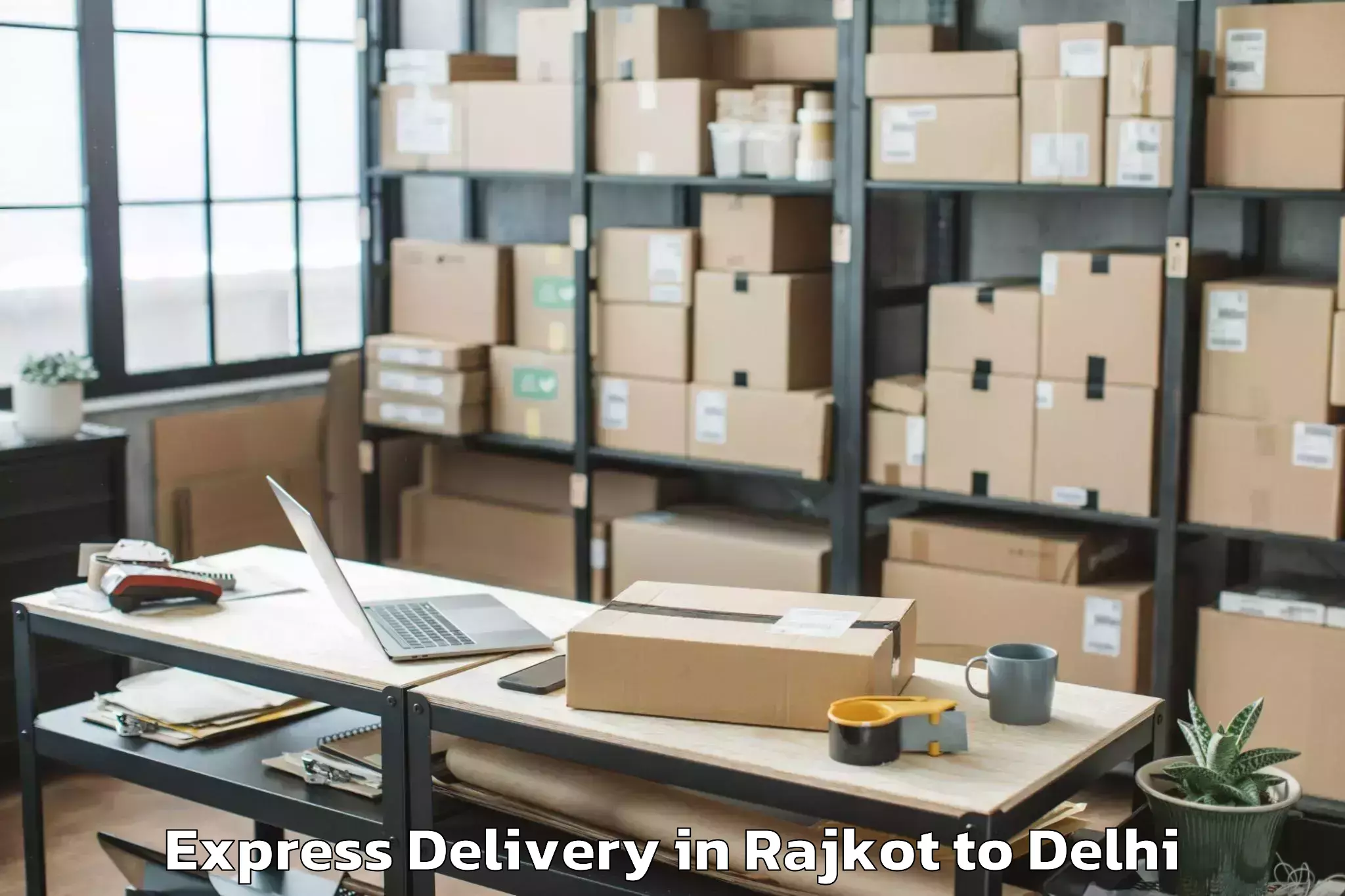 Reliable Rajkot to Najafgarh Express Delivery